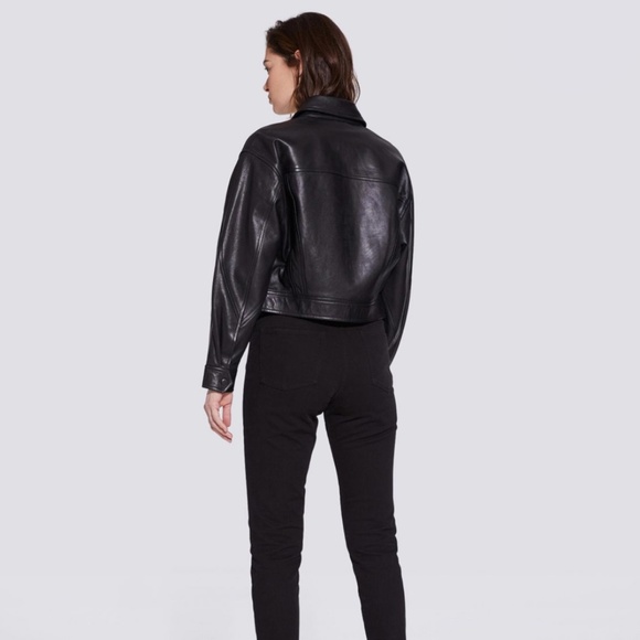 IRO Alkal Cropped Leather Jacket - Picture 3 of 11